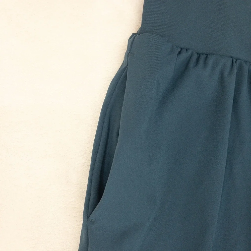 Halara SoftlyZero Airy Shorts Womens XL Blue High Waisted Pockets Athletic New